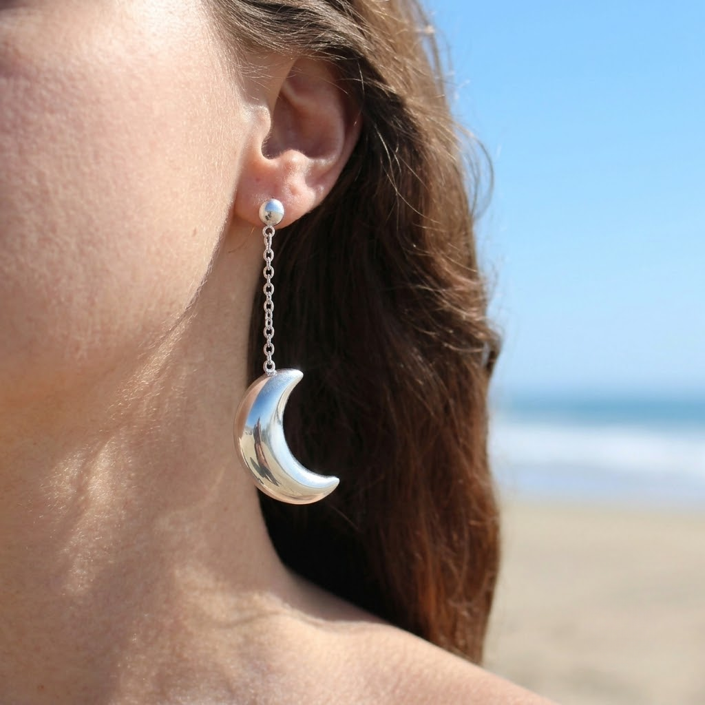 Crescent Moon Dangle
