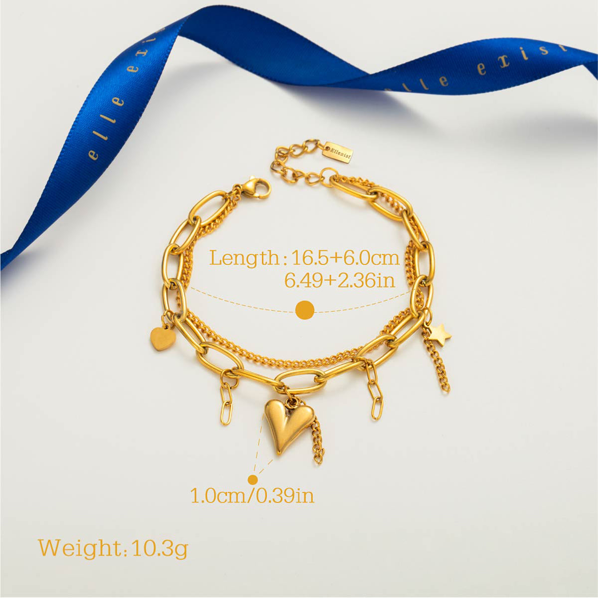 Linked Heart Bracelet