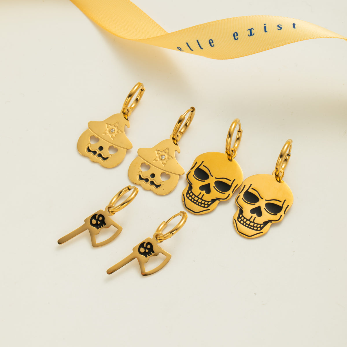 Halloween Charm Hoops Set