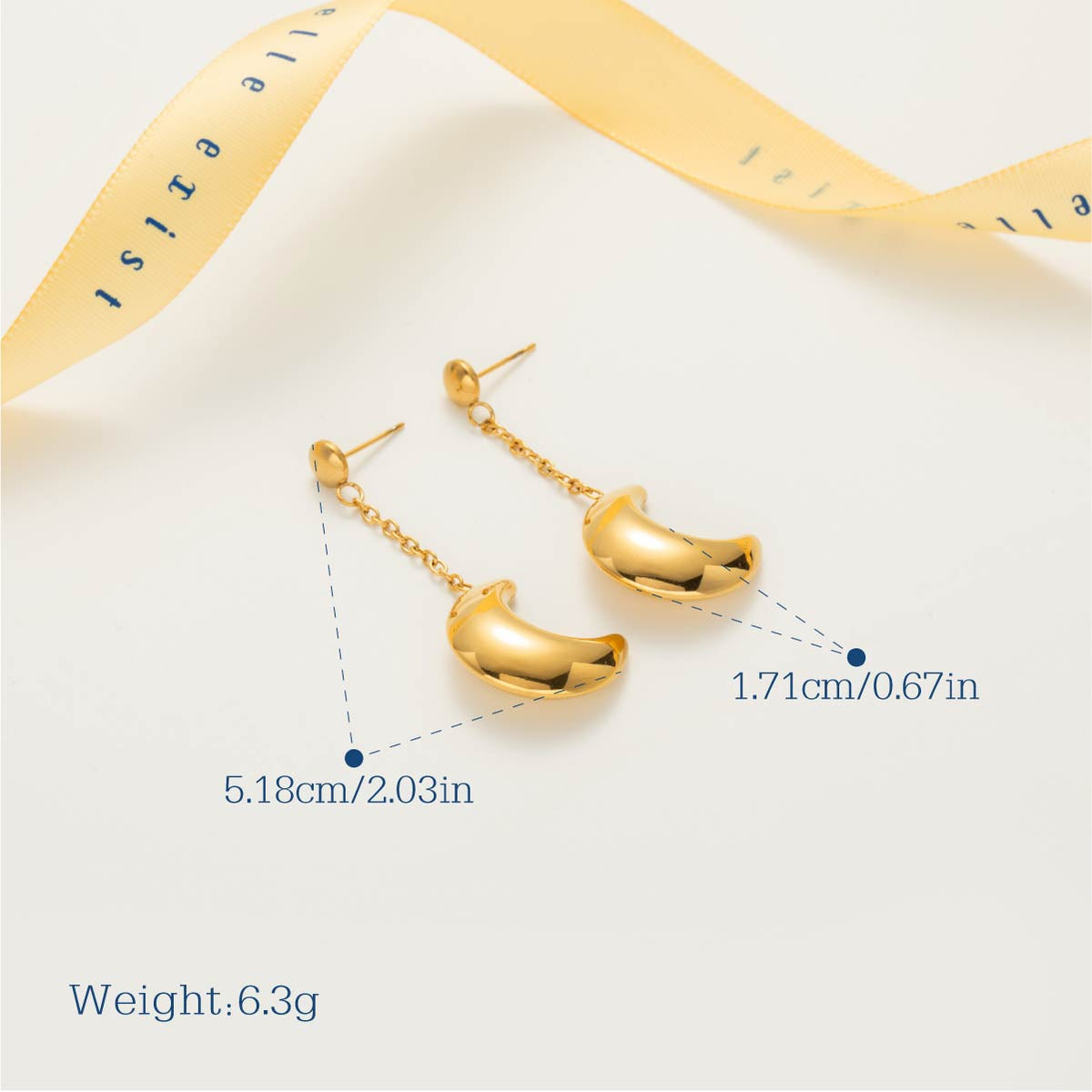 Crescent Moon Dangle