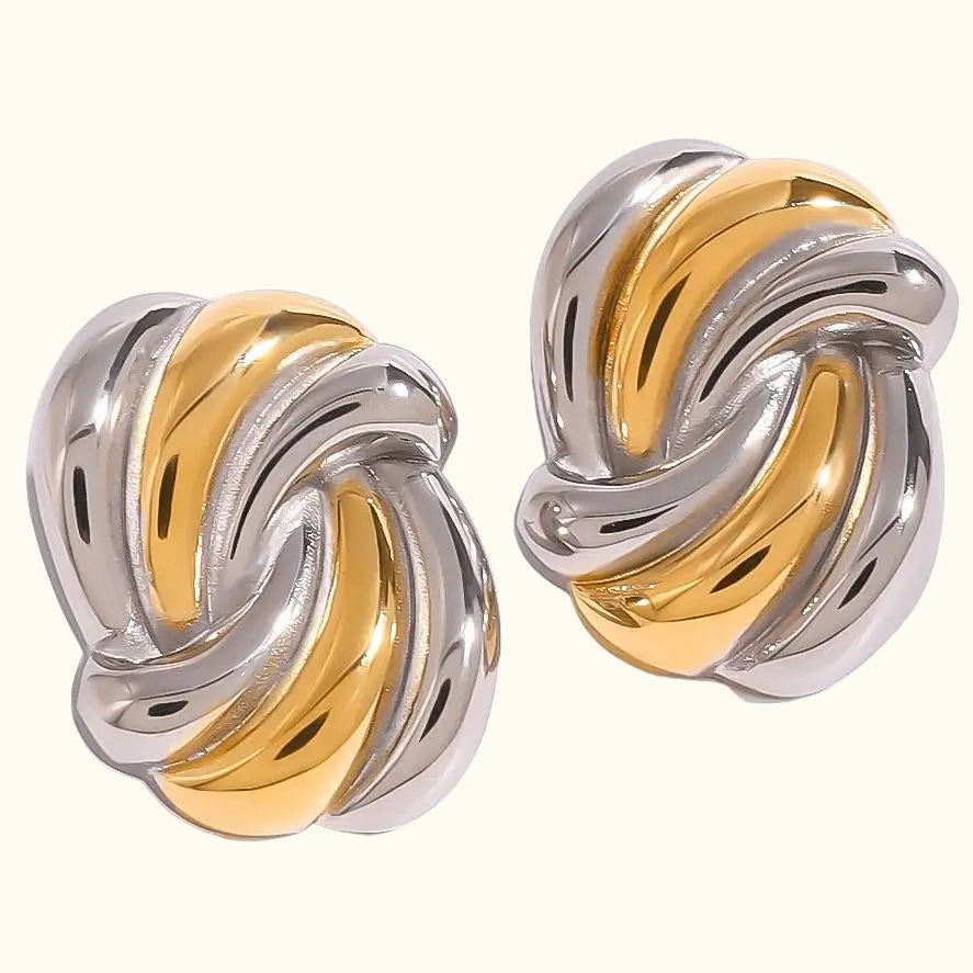 Layered Gold Hoop Earrings