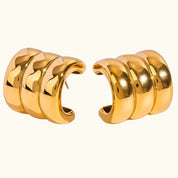 Rectangular Textured Earrings