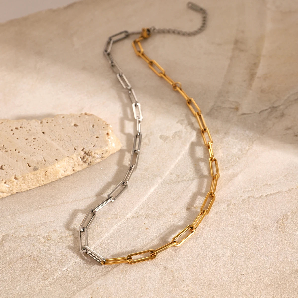 Dual-Tone Link Chain Choker