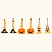 Halloween Charm Hoops Set
