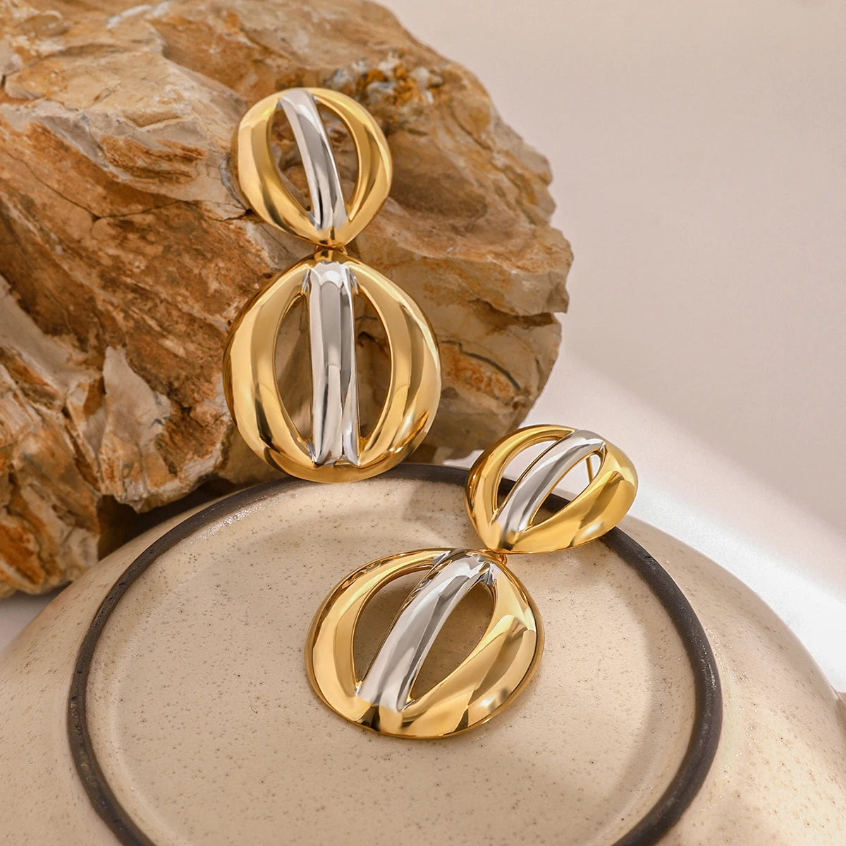 Geometric Statement Earrings