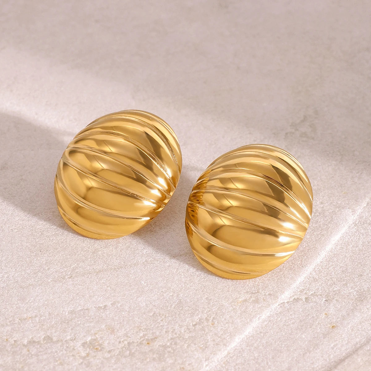 Sculpted Dome Earrings