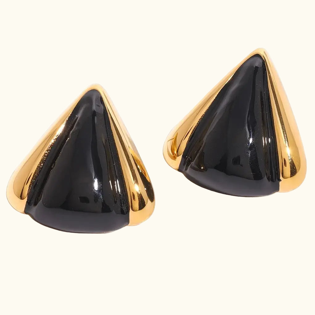 Dual-Tone Pyramid Studs