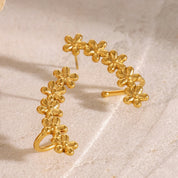 Blossom & Sphere Ear Climbers